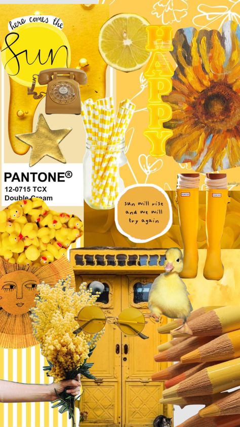 Giallo Aesthetic, Sun Yellow Aesthetic, Yellow Mood Board Aesthetic, Yellow Aesthetic Moodboard, Bright Yellow Aesthetic Wallpaper, Yellow Mood Board, Pastel Yellow Collage Wallpaper, Yellow Collage Wallpaper, Moodboard Yellow