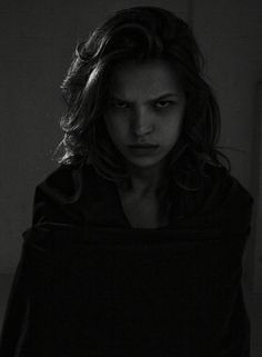 Determined Face Expression, Hatred Expression, Black Pixel, Portrait Character, Inspiration Portrait, Grey Scale, Female Character Inspiration, Writing Characters, World Of Darkness