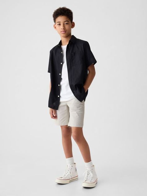 I highly recommend Boys First Day Of School Outfit, Boys Back To School Outfits, Boys Shorts Outfit, Fletcher Outfits, Boys School Outfits, Boys Summer Fashion, White Chinos