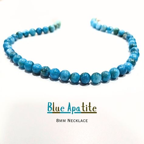 "Embrace the tranquil beauty of our Blue Apatite 8mm Gemstone Necklace. This stunning piece features vibrant, deep blue stones that evoke the calmness of ocean waves. Perfect for adding a touch of serenity and elegance to any outfit. 🌊💙 📦To Place an Order to Know More Visit: www.anjoriya.com ㅤ ☎️Reach Us at +91-8302890363 📧anjoriyajewels@gmail.com ㅤ Follow @anjoriyajewels for Regular Updates #anjoriyajewels #blueapatite #gemstonenecklace #apatitejewelry #apatite #jade #jadejewelry #gemstone... Apatite Jewelry, Blue Stones, Place An Order, Blue Apatite, Jade Jewelry, 925 Silver Jewelry, Gemstone Healing, Ocean Waves, Blue Stone