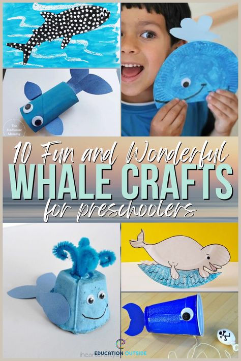 Jonah Whale Craft, Whale Craft Preschool, Whale Art Preschool, Whale Crafts For Preschool, Jonah And The Whale Craft Preschool, Whale Crafts For Kids, Preschool Whale Craft, Preschool Whale Activities, Whale Activities For Preschool