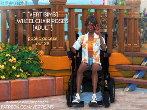 Sims 4 Wheelchair, Sims 4 Cc, I Thank You, Sims Cc, Wheelchair, Sims 4