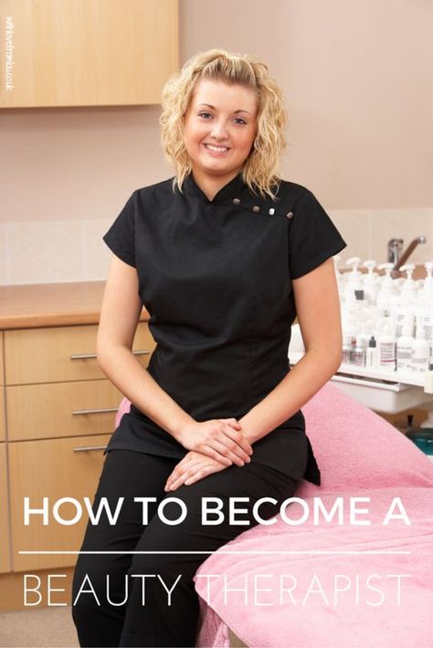 How to Become a Beauty Therapist. Click here to find out more: http://withlovefromlou.co.uk/2016/04/become-beauty-therapist/ Business Images, Spa Uniform, Modern Maternity, Party Makeup Looks, Beauty Tunics, Beauty Therapist, Beauty Therapy, Monkey Business, Male Grooming