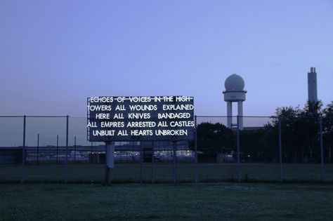 Robert Montgomery Poems Tumblr, Fire Poem, Robert Montgomery, Aspen Art, Berlin Photos, Neon Art, Light Installation, British Artist, Street Artists