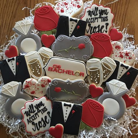 Claudia Eichelberger on Instagram: “Will you accept this rose?❤️🌹💋 #thebachelor #willyouacceptthisrose #thebachelorcookies #bachelorviewingparty #customcookies…” Bachelor Party Cookies, Clean Eating Family Meals, Rose Cookies, Iced Sugar Cookies, Cookie Party, Viewing Party, The Bachelor, Watch Party, Cut Out Cookies