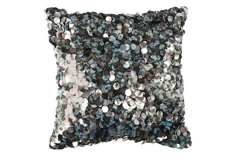 Plump for a new look with five of the best cushions Silver Pillows, Grey Cushion Covers, Sequin Cushion, British Home, Cosy Night In, Large Sequins, Sanctuary Bedroom, Duvet Bedding Sets, Grey Cushions