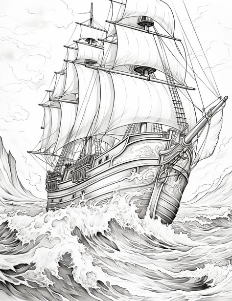 art arte art idea art drawings arts artes art aesthetics art anemie artful art animation artfulness arteritis arter art idea Pirate Ship Art Drawing, How To Draw Ship, How To Draw A Ship, Old Ship Drawing, Pirate Ship Tattoo Drawing, Ships Drawing, Pirate Ship Drawing, Ship Sketch, Pirate Ship Tattoo