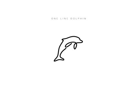 Dolphin Cool Dolphin Tattoo, Dolfin Tattoo Ideas, Line Dolphin Tattoo, Minimalist Dolphin Tattoo, Tattoo Dolphin, Marine Life Tattoo, Tattoo After Care, Dolphin Tattoos, Small Beach Tattoos