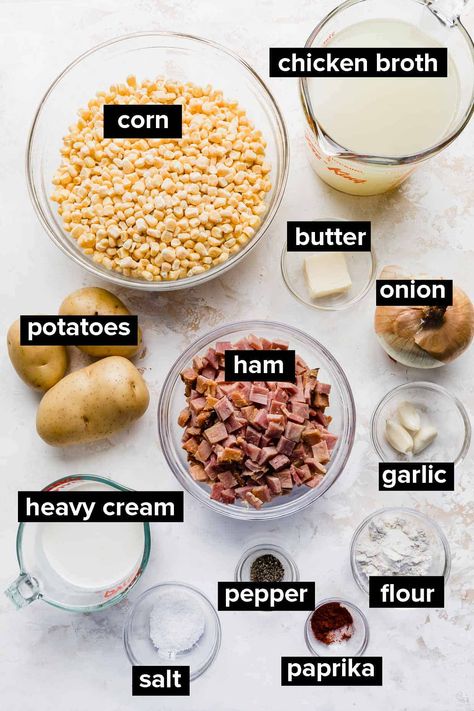 Ham Corn Potato Chowder, Corn Ham Chowder, Ham And Corn Chowder Soup, Ham Chowder Soup, Ham And Potato Soup Crockpot, Ham Potato Corn Chowder, Ham Corn Chowder, Ham And Potato Chowder, Ham And Corn Chowder