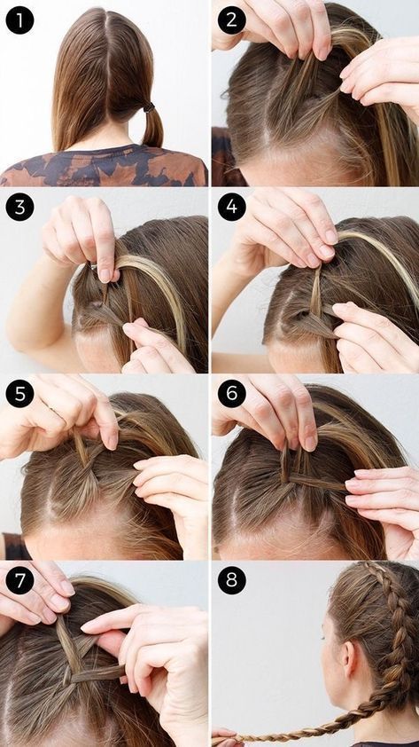 Boxer Braids Tutorial, Braids Step By Step, Braiding Your Own Hair, Boxer Braids, French Braid Hairstyles, Volleyball Hairstyles For Curly Hair, Girl Braids, Game Day Hair, Sports Hairstyles