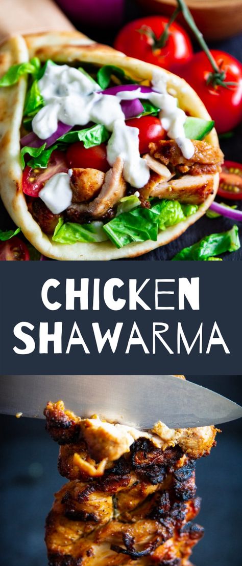 Sharma Chicken Recipe, Jerk Chicken Shawarma, Swarma Chicken Recipe, Shawarma Toppings, Greek Shawarma, Indian Wraps Recipe, Swarma Chicken Recipe Greek Yogurt, Chicken Swarma Meal, Swarma Chicken Shawarma Marinade