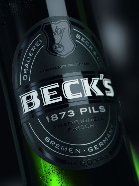 Beck's International Premium Beer Trio | Dieline Beer Packaging Design Branding, Beer Pack, Dieline Packaging, Beer Branding, Beer Packaging Design, Beer Label Design, Premium Beer, Alcohol Packaging, Online Logo Design