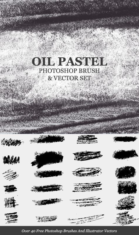 Oil Pastel Strokes And Smudges PS Brush - Grunge Brushes Texture Brushes Photoshop, Photoshop Brushes Painting, Brush Photoshop, Digital Art Supplies, Stop Motion Photography, Brush Effect, Digital Brushes, Shading Brush, Photoshop Brush Set