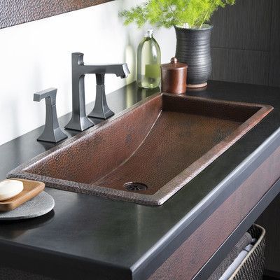 Native Trails Trough Bathroom Sink Vintage Bathroom Sinks, Bathroom Sink Design, Copper Sink Bathroom, Drop In Bathroom Sinks, Rectangular Sink Bathroom, Vintage Tub, Copper Bathroom, Trough Sink, Tuscan Kitchen