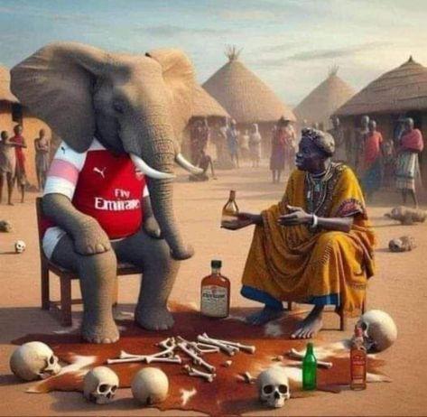 Funny Elephant Pictures, Arsenal Funny Pictures, Elephant Playing Football, Funny Turkey Memes, Africa Meme, Lamar Jackson, Witch Doctor, Dak Prescott, Elephant Memes Funny