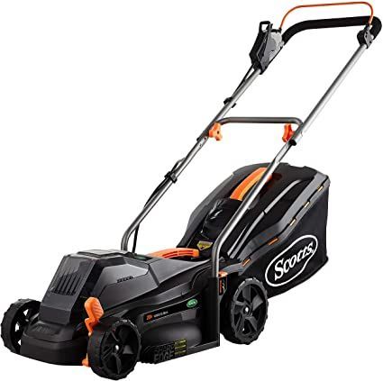 Scotts Outdoor Power Tools 62014S 14-Inch 20-Volt Cordless Lawn Mower, Black Plastic Decking, Walk Behind Mower, Push Lawn Mower, Push Mower, Steel Deck, Fast Charger, Lawn Mowers, Lawn Mower, Power Tools