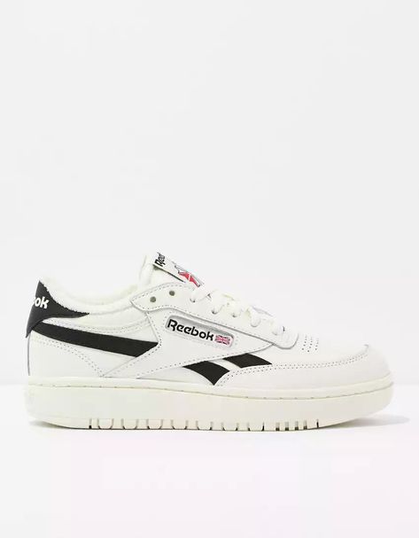 Reebok Club C Double, Reebok Club C, Embroidered Shoes, Shoe Inspo, Reebok Women, Everyday Shoes, Swag Shoes, Comfortable Sneakers, Trendy Shoes