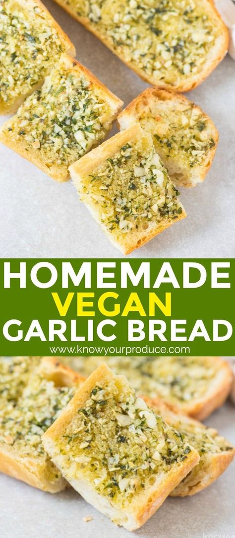 Garlic Bread Spread, The Best Garlic Bread, Vegan Butter Substitute, Best Garlic Bread, Vegan Garlic Bread, Bread Spread, Homemade Garlic Bread, Butter Substitute, Garlic Bread Recipe