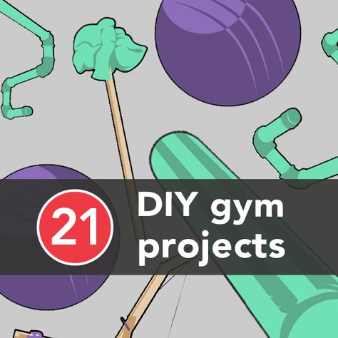 We all know working out is good for us, but exercise equipment and gym memberships can cost a pretty penny. Check out these budget-friendlier DIY projects for making gym equipment at home. Diy Exercise Equipment, Diy Gym Equipment, Diy Home Gym, Diy Gym, Diy Workout, Gym Membership, Home Gym Equipment, Fat Loss Workout, Biking Workout