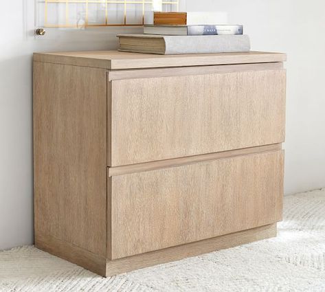 Filing Cabinets | Wood, Metal & Lateral File Cabinets | Pottery Barn Minimalist Nightstand, Upholstered Desk Chair, Bookcase With Drawers, File Cabinet Desk, Mid Century Furnishings, Modular Desk, Swivel Chair Desk, Lateral File Cabinet, Lateral File