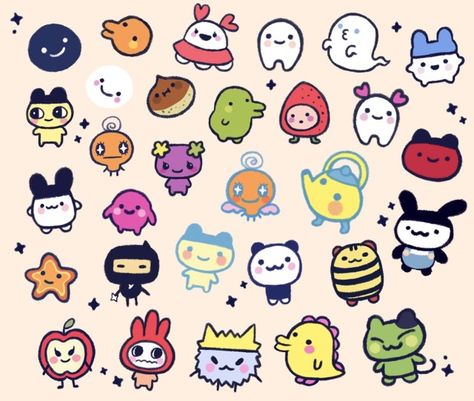 tamagotchi! – @faegvt on Tumblr Tamagochi Character, Tamagotchi Wallpaper, Oc Stickers, Tamagotchi Characters, Tamagotchi Sticker, Stream Ideas, Scrapbook Inspo, Character Making, Journal Art