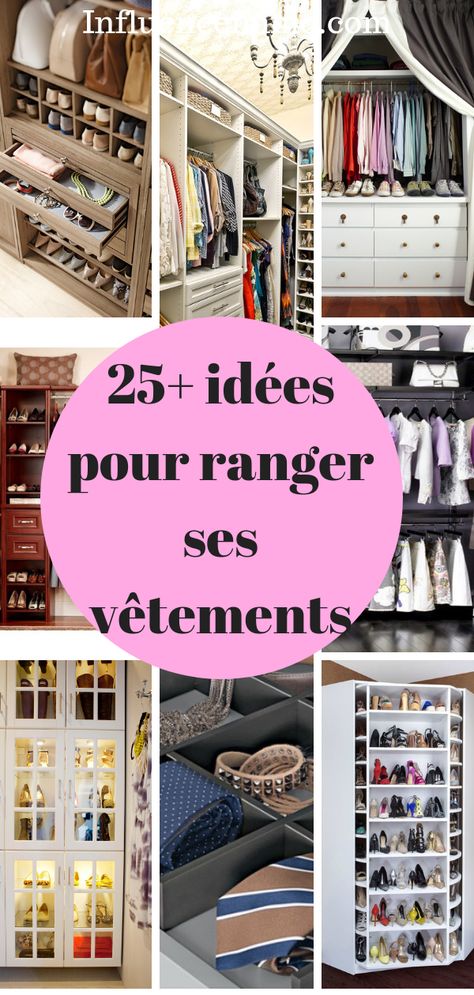 Peu importe si vous avez un dressing ou une garde-robe minuscule, il est possible de créer un magnifique dressing. Pour ma part, j’ai un dressing d’une surface de 9 m²#influenceimmo #conseils #astuces #trucsetastuces #trucs #conseils #maison #deco #organisation #organização #organiser #deco Dyi Dress, Tiny Wardrobe, Organiser Son Dressing, Closet Organisation, Deco Dress, Homemade Hair Products, Home Organisation, Garage Organization, Closet Designs