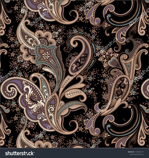 beautiful traditional paisley seamless patterntraditional#beautiful#paisley#pattern Paisley Butta, Modern Paisley, Paisley Doodle, Paisley Print Design, Paisley Motifs, Henna Tattoo Hand, Motif Art Deco, Paisley Wallpaper, Shutter Stock