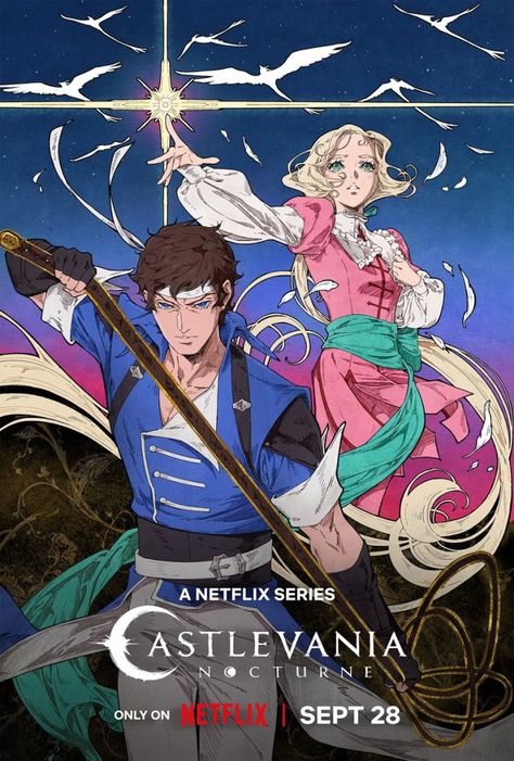 Nocturne Poster Spotlights Richter and Maria in Netflix Spin-off Check more at https://mainelocalnews.net/nocturne-poster-spotlights-richter-and-maria-in-netflix-spin-off/ Winter Vampire, Richter Belmont, Netflix Animation, Castlevania Dracula, Castlevania Netflix, Kana Hanazawa, Alucard Castlevania, Castlevania Wallpaper, Castlevania Anime