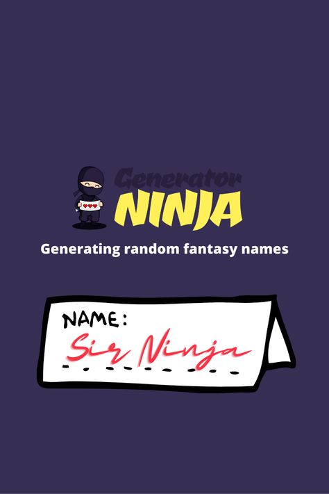 Repin for later! 1,000,000+ unique fantasy names! Unique Fantasy Names, Fantasy Name Generator, Fantasy Names, Name Generator, Amazing Ideas, Books