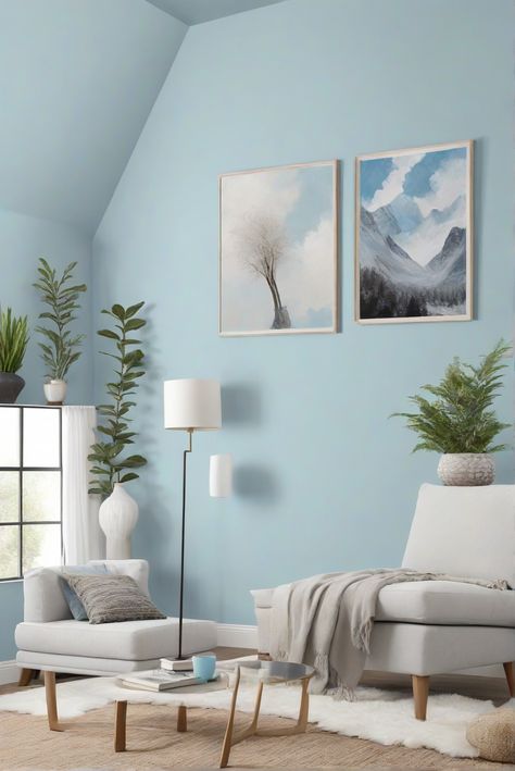 Discover the serene beauty of Polar Sky (1674) in this year's top interior design trends. Dive into 2024 with the best decor tips for ultimate relaxation. #Ad #homedecor #homedesign #wallpaints2024 #Painthome #interiorarchitecture Wall Colors Green Living Room Colors Bright Living Room Colors Apartment Renovation Living room Remodeling Modern Paint Colors 2024 Paint Colour For Living Room, Blue Colour Shades, Colour For Living Room, Bright Living Room Colors, Colorful Living Room Bright, Paint Colors 2024, Living Room Colour Schemes, Renovation Living Room, Wall Color Schemes