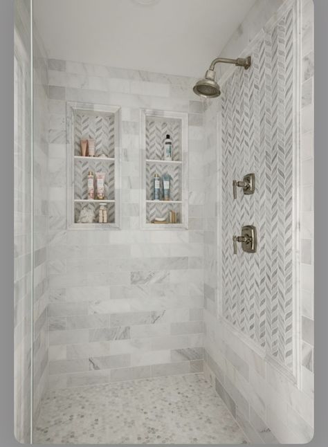 Master Bath Renovation, Small Bathroom With Shower, Bilik Air, Bathroom Redesign, Remodel Inspiration, Bathroom Shower Tile, Bathroom Remodel Shower, Bathroom Remodel Designs, Kitchen And Bath Design