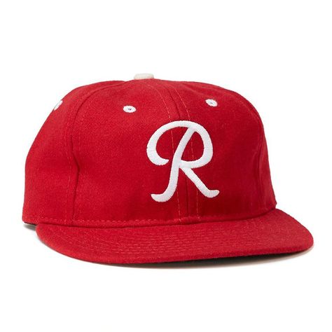 Vintage Seattle Rainiers 1955 Baseball Cap made in America, beautifully made with red wool and tailored to the team's precise history. Baseball Fabric, Sports Hats, Vintage Baseball Caps, Felt Letters, Wool Caps, Sport Hat, Strapback Hats, Vintage Baseball, Fitted Caps