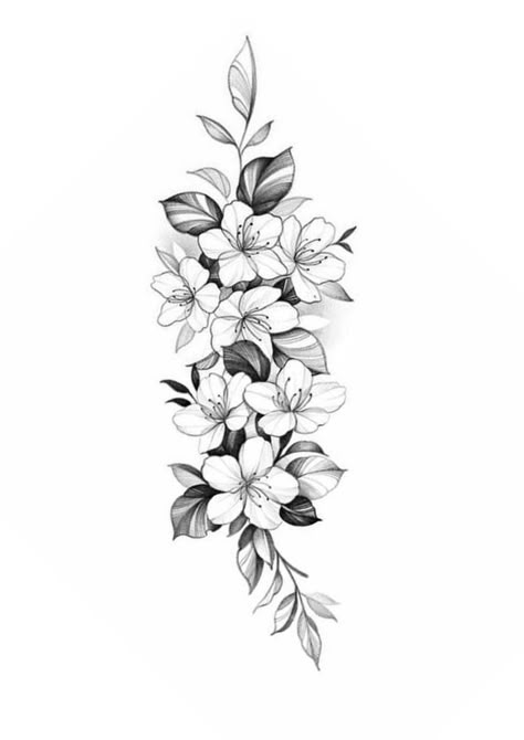 Tropical Flower Tattoos, Flower Cover Up Tattoos, Jasmine Tattoo, Flower Vine Tattoos, Floral Thigh Tattoos, Hip Thigh Tattoos, Vine Tattoos, Floral Tattoo Sleeve, Flower Tattoo Sleeve