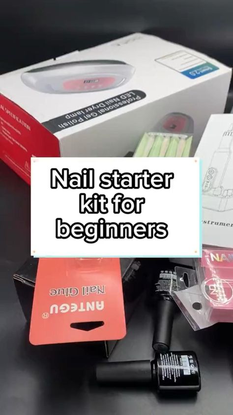 #Acrylic_Nail_Starter_Kit #Nail_Starter_Kit #Healthy_Cuticles #Nail_Strengthening Acrylic Nail Starter Kit, Nail Starter Kit, Beginner Nail Designs, Healthy Cuticles, Nails Tech, Gel Nail Tutorial, Nail Tech School, Nail Strengthening, Nail Art Tool Kit