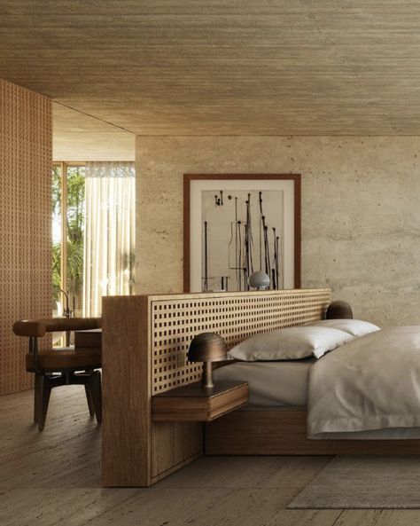 Bed With Built In Nightstands, Cove Ceiling, Vibe Bedroom, Built In Bed, Floating Bed, Bedroom Decor Design, Bedroom Closet, Organic Architecture, Closet Designs