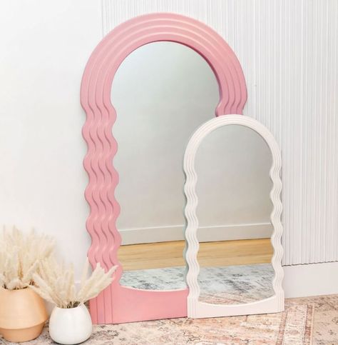 West Mirrors, Aesthetic Mirror Decor, Large Standing Mirror, Large Bedroom Mirror, Curvy Mirror, Large Floor Mirror, Curved Mirror, Floor Length Mirror, Mirror Aesthetic