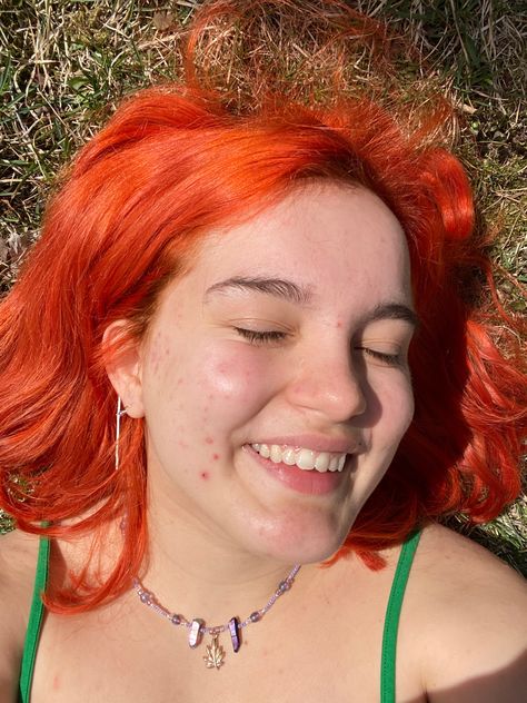 Insta : @/buymeaslushiethx #orange #orangeaesthetic #orangehair #aesthetic Clementine Orange Hair, Orange Aesthetic, Orange Hair, Orange, Hair