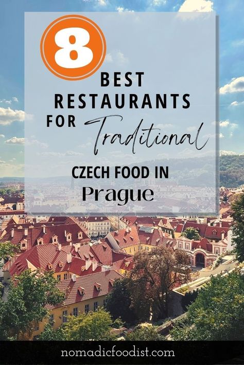 If you're looking for the best restaurants for traditional Czech food in Prague, look no further! This will give you everything and more to make your trip to Prague one that you won't forget! Your stomach will thank you! Food In Prague, Restaurants In Prague, Prague Restaurants, Czech Food, Prague Food, Traditional Restaurant, Czech Recipes, Food Guide, Best Restaurants