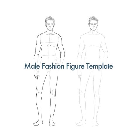 Male Croquis on Behance Fashion Figure Templates Male, Model Sketch Figure Drawing, Male Fashion Croquis, Sketch Figure Drawing, Male Croquis, Fashion Illustration Template, Fashion Croquis, Drawing Male, Walking Poses