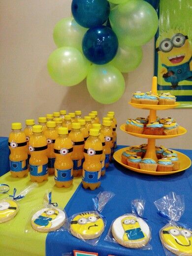 Minions party Minions Party Decorations, Minion Birthday Party Ideas, Minion Themed Birthday Party, Minions Party Ideas, Minions Birthday Party Decorations, Minion Party Favors, Minion Party Theme, Minions Birthday Theme, Minion Decorations