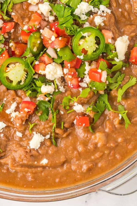 Instant Pot Refried Beans - Rachel Cooks® Instant Pot Refried Beans Recipe, Instant Pot Refried Beans, Make Refried Beans, Refried Beans Recipe, Southwestern Recipes, Pressure Cooking Recipes, Edges Easy, Mexican Dinner, Beans Recipe