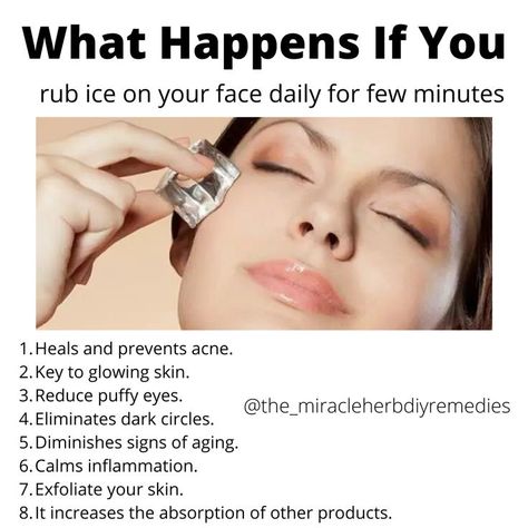 have you done this before. Start by using plain water cubes then proceed for cucumber / aloevera/ coffee ice cubes. Follow @the_miracleherbdiyremedies for more health and fitness tips. Like & share, follow @the_miracleherbdiyremedies for more tips updates Do ❤️ and tag your friends 💁‍♀️🙏 Comment below if you have any queries #icefacial #icecubes #icefacials #benefits #skincare #ayurveda #natural #organic #pure #diyhomeremedies #diyremedies #themiracleherb #aging #glowingskin Ice On Face, Ice Facial, Coffee Ice Cubes, Plain Water, Coffee Ice, Diy Remedies, Prevent Acne, Puffy Eyes, Tag Your Friends