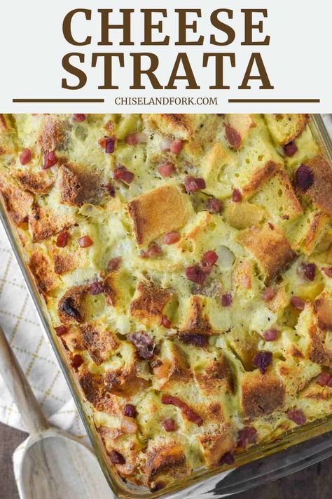 Butternut Squash Frittata, Egg Strata, Cheese Strata, French Bread Loaf, Hot Cheese, Breakfast Specials, Brunch Time, Brunch Dishes, Savory Breakfast