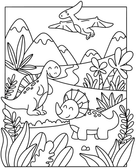 Cute Spinosaurus, Dino Coloring Pages, Cute Dinosaur Coloring Pages, Printable Dinosaur Coloring Pages, Home Together, Dinosaur Coloring Pages, Dinosaur Coloring, Brain Activities, Cute Dinosaur