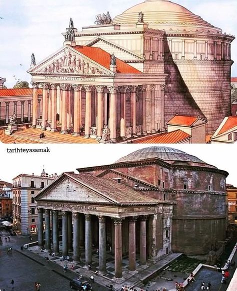 Ancient Rome Reconstruction, Ancient Roman Architecture, Classical Antiquity, Roman Architecture, Architecture History, History Of India, Ancient Buildings, Roman History, Roman Art