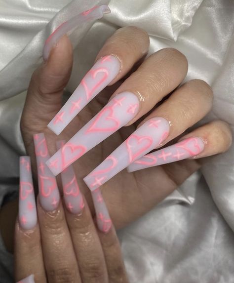 N Y S H A Cow Nails, Long Acrylic Nail Designs, Drip Nails, Edgy Nails, Cute Acrylic Nail Designs, Exotic Nails, Long Acrylic Nails Coffin, Long Square Acrylic Nails, Pink Cow