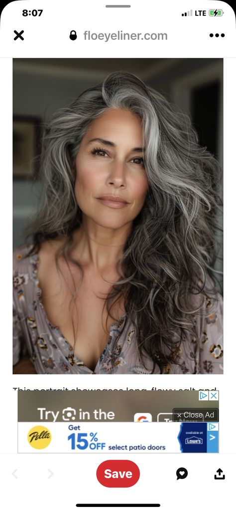 Curly Grey Hair Natural Curls, Hair Latina, Graying Hair, Grey Curly Hair, Salt And Pepper Hair, Natural Gray Hair, Natural Curls Hairstyles, Hair Shades, Platinum Blonde Hair