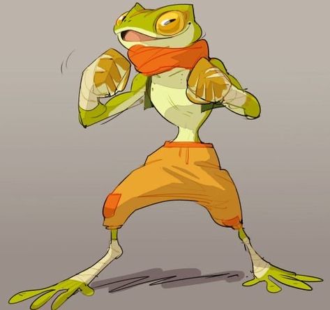 How To Draw Anthropomorphic Characters, Grippli Character Concept, Frog Humanoid, Frog Character Design, Anthropomorphic Characters, Arte Indie, Frog Art, Game Character Design, Creature Concept Art