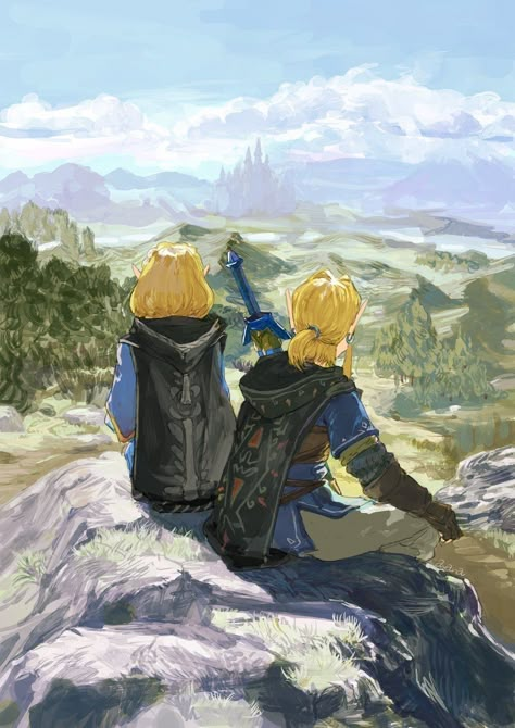 Breath Of The Wild Wallpaper, Zelda Wallpaper, Loz Art, Wild Wallpaper, Evelynn League Of Legends, Link X Zelda, Zelda Fanart, Legend Of Zelda Botw, Legend Of Zelda Art