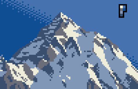 Detailed Pixel Art Grid, Snow Pixel Art, Mountain Pixel Art, Pixel Mountain, Drawing Landscapes, Alpha Art, Mountain Trekking, Mountain Landscape Photography, Art Pixel